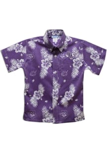SFA Lumberjacks Youth Purple Hawaiian Short Sleeve T-Shirt