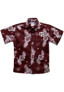 Texas A&amp;M Aggies Youth Maroon Hawaiian Short Sleeve T-Shirt