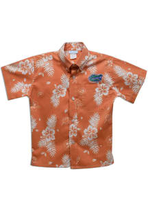 Florida Gators Youth Orange Hawaiian Short Sleeve T-Shirt