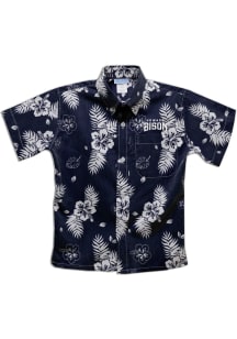 Howard Bison Toddler Blue Hawaiian Short Sleeve T-Shirt