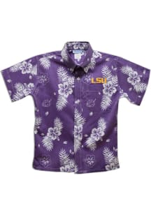 LSU Tigers Toddler Blue Hawaiian Short Sleeve T-Shirt