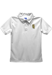 Vive La Fete Kennesaw State Owls Youth White Team Short Sleeve Polo Shirt