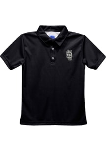 Vive La Fete Kennesaw State Owls Youth Black Team Short Sleeve Polo Shirt