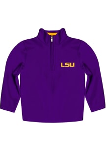 Vive La Fete LSU Tigers Youth Purple Felix Long Sleeve Quarter Zip Shirt