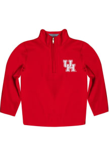 Vive La Fete Houston Cougars Youth Red Felix Long Sleeve Quarter Zip Shirt