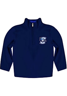 Vive La Fete Creighton Bluejays Youth Blue Felix Long Sleeve Quarter Zip Shirt