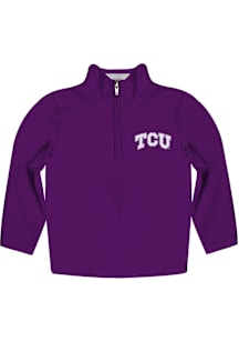 Vive La Fete TCU Horned Frogs Toddler Purple Felix Long Sleeve Qtr Zip
