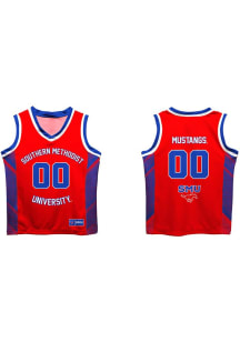 Vive La Fete SMU Mustangs Youth Kevin Red Basketball Jersey