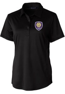 Cutter and Buck Orlando City SC Womens Black Prospect Short Sleeve Polo Shirt