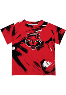 Vive La Fete Arkansas State Red Wolves Youth Red Henry Paintball Short Sleeve T-Shirt