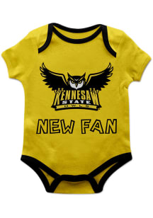 Vive La Fete Kennesaw State Owls Baby Gold New Fan Short Sleeve One Piece