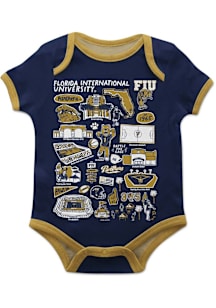 Vive La Fete FIU Panthers Baby Blue Impressions Short Sleeve One Piece