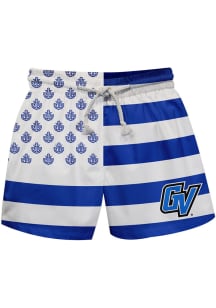 Grand Valley State Lakers Baby Blue Flag Swim Trunks