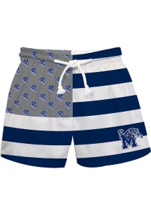 Memphis Tigers Baby Blue Flag Swim Trunks