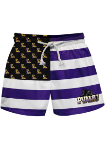 Prairie View A&amp;M Panthers Baby Purple Flag Swim Trunks