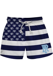Rhode Island Rams Baby Navy Blue Flag Swim Trunks