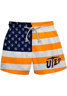 Vive La Fete UTEP Miners Baby Orange Flag Swim Trunks