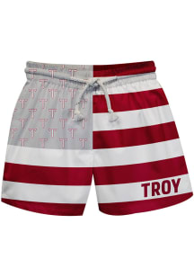 Troy Trojans Baby Maroon Flag Swim Trunks