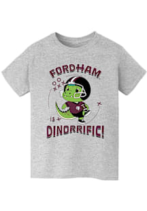 Vive La Fete Fordham Rams Youth Grey Dino-Riffic Short Sleeve T-Shirt