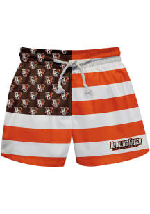 Bowling Green Falcons Toddler Orange Flag Swimwear Swim Trunks