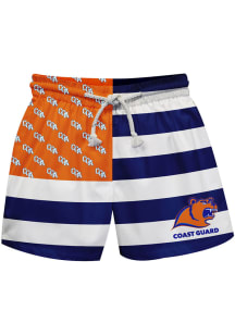 Coast Guard Bears Toddler Blue Flag Swimwear Swim Trunks