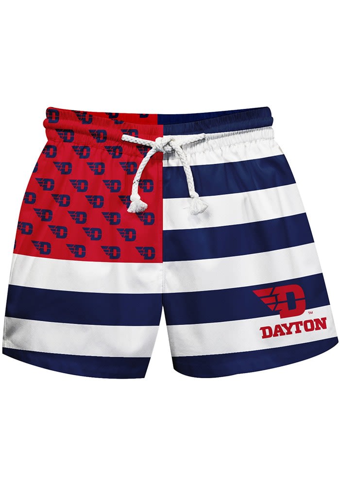 Vive La Fete Dayton Flyers Toddler Red Flag Swimwear Swim Trunks