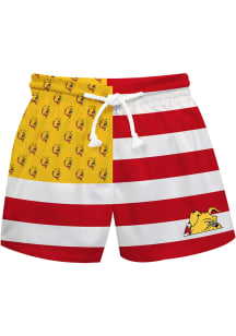 Ferris State Bulldogs Toddler Red Flag Swimwear Swim Trunks