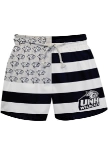 Vive La Fete New Hampshire Wildcats Toddler Blue Flag Swimwear Swim Trunks