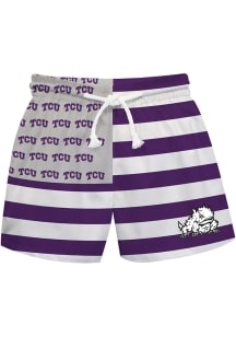 Vive La Fete TCU Horned Frogs Toddler Purple Flag Swimwear Swim Trunks