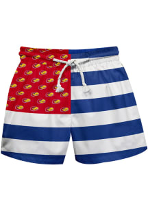 Kansas Jayhawks Toddler Blue Flag Swimwear Swim Trunks