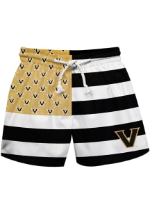 Vanderbilt Commodores Toddler Black Flag Swimwear Swim Trunks