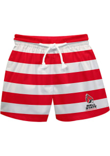 Ball State Cardinals Youth Red Flag Swim Trunks