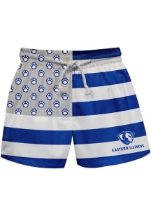 Vive La Fete Eastern Illinois Panthers Youth Blue Flag Swim Trunks