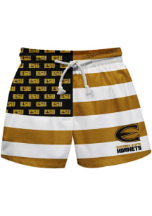 Emporia State Hornets Youth Gold Flag Swim Trunks