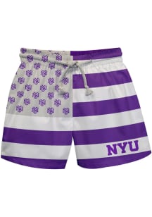 NYU Violets Youth Purple Flag Swim Trunks