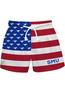 SMU Mustangs Youth Red Flag Swim Trunks