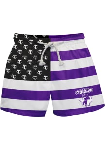Tarleton State Texans Youth Purple Flag Swim Trunks
