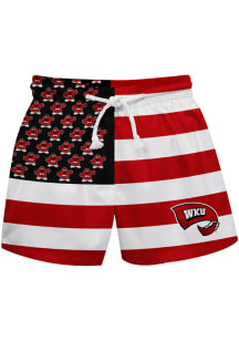 Western Kentucky Hilltoppers Youth Red Flag Swim Trunks