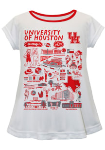 Vive La Fete Houston Cougars Infant Girls Impressions Short Sleeve T-Shirt White