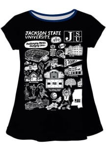 Vive La Fete Jackson State Tigers Infant Girls Impressions Short Sleeve T-Shirt Black