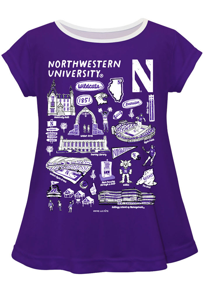 Northwestern Wildcats One Pieces & T-Shirts | Northwestern