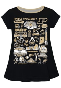 Infant Girls Purdue Boilermakers  Vive La Fete Impressions Short Sleeve T-Shirt