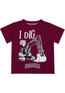 Vive La Fete Fordham Rams Infant Excavator Short Sleeve T-Shirt Maroon