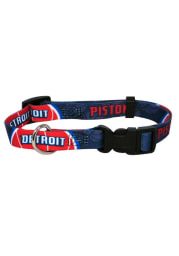 Detroit Pistons Red and Blue Pet Collar