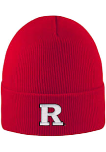 LogoFit Rutgers Scarlet Knights Red North Pole Mens Knit Hat