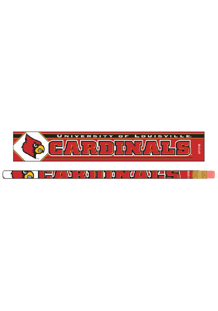 Louisville Cardinals 6 Pack Pencil