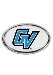 Grand Valley State Lakers Domed Oval Shaped Car Emblem - Blue