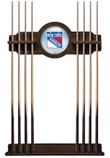 New York Rangers Solid Wood Cue Rack Pool Table