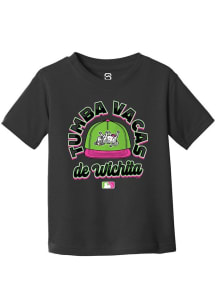 Summit Sportswear Wichita Wind Surge Toddler Black Circle Cap Copa Short Sleeve T-Shirt