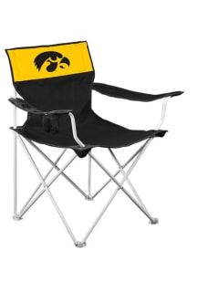 Iowa Hawkeyes Black Canvas Chair